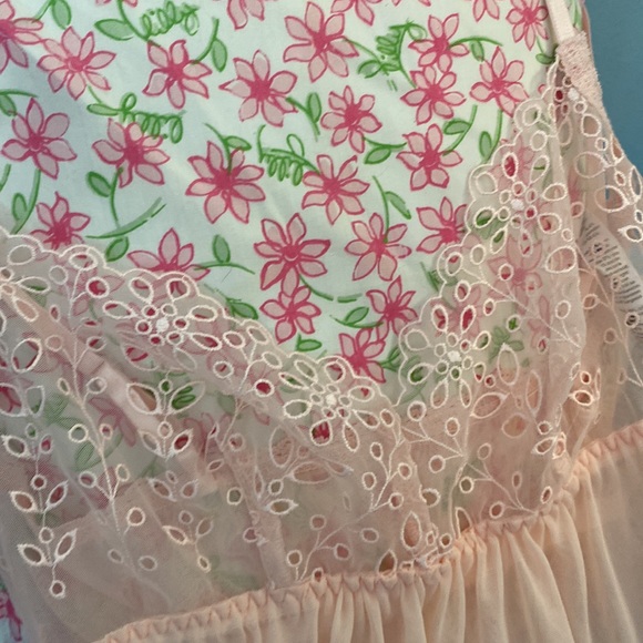 NWT Small Hanky Panky Blushing Pink Delicate Lace Eyelet Slip Lingerie MSRP $115 - Picture 14 of 17